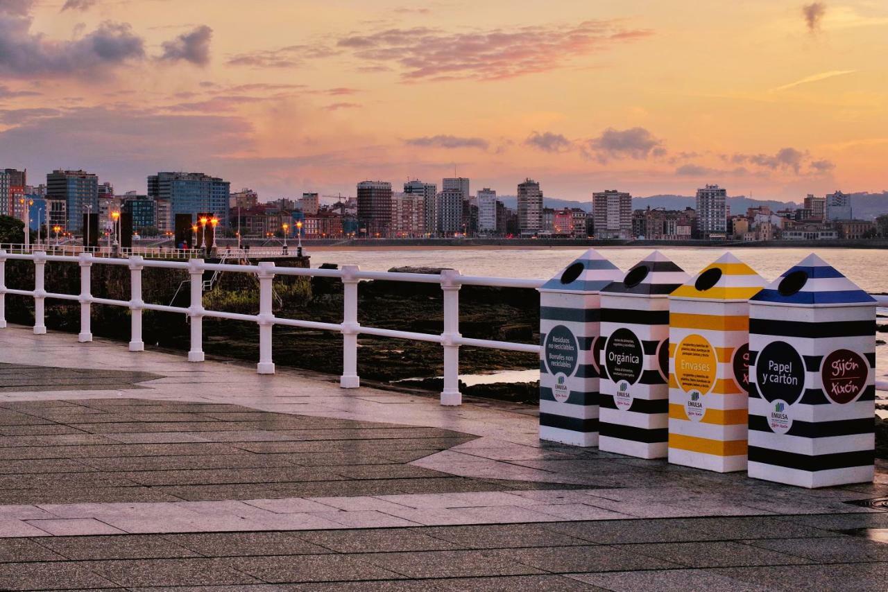 Apartamentos Bahia San Lorenzo Gijón Dış mekan fotoğraf